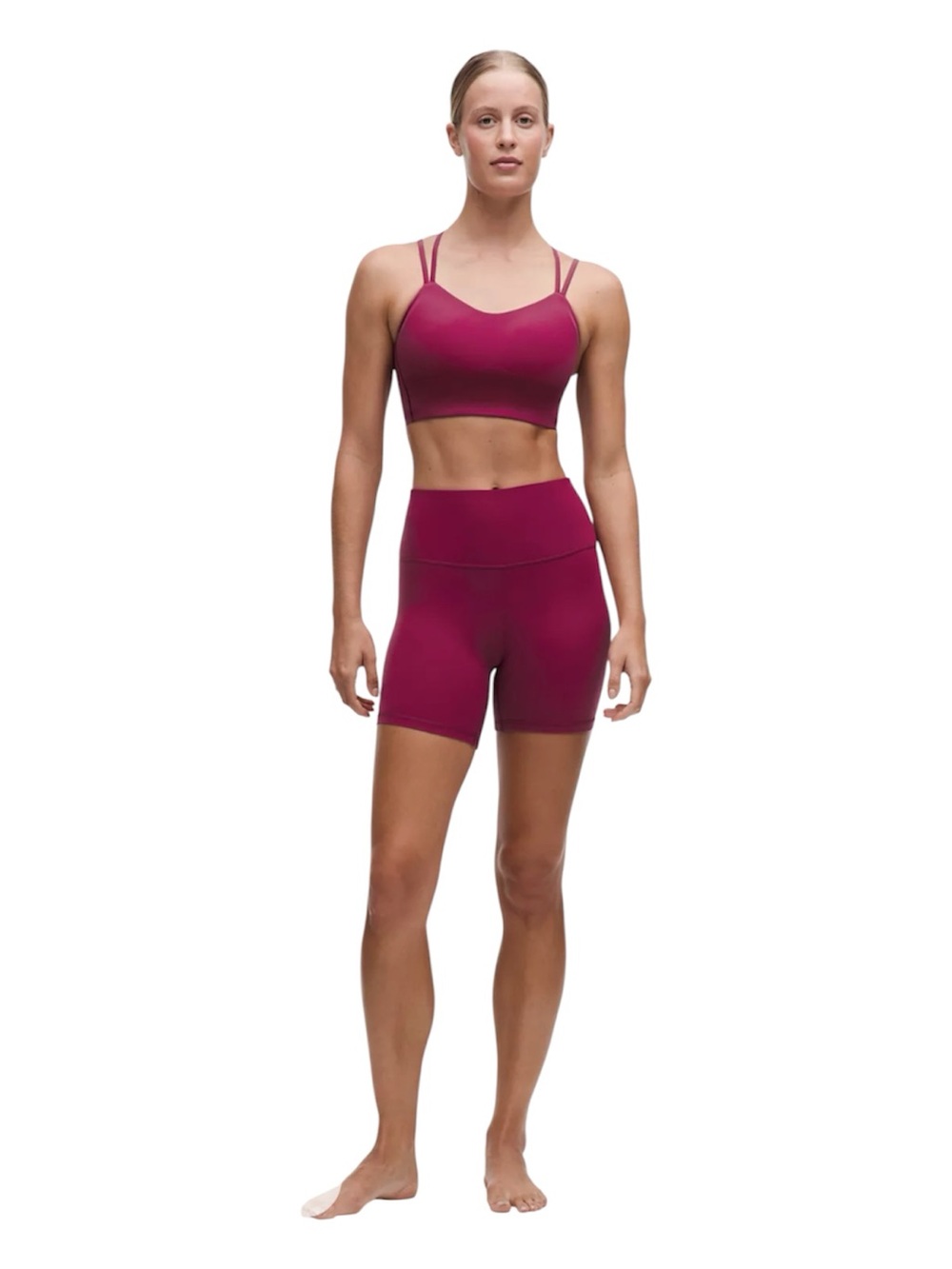 NWT Lululemon Wunder Train HR Short 6" Size 4 Pink Red Everlux